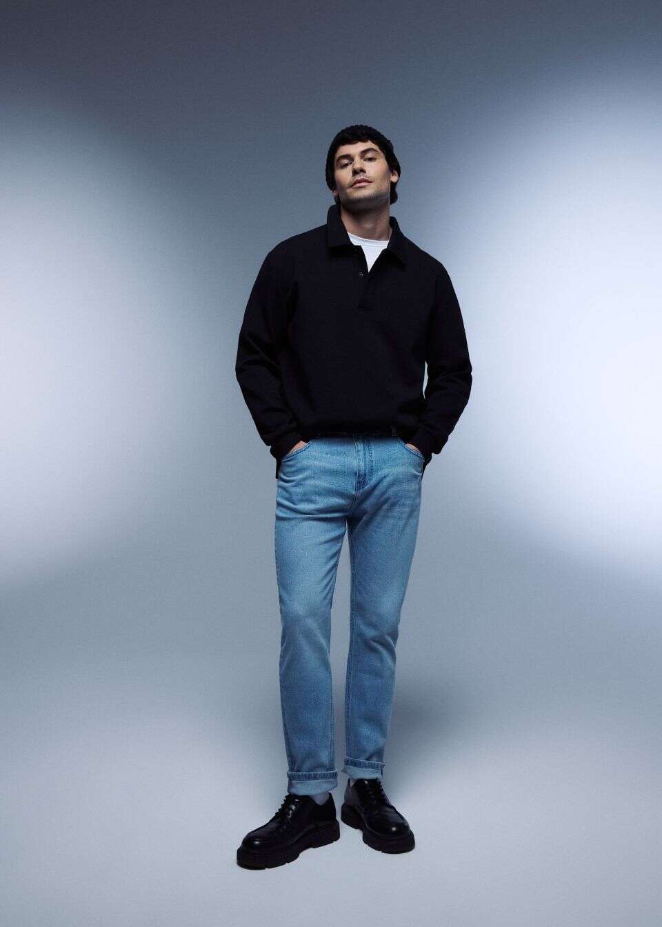 Jeansy męskie o kroju slim fit