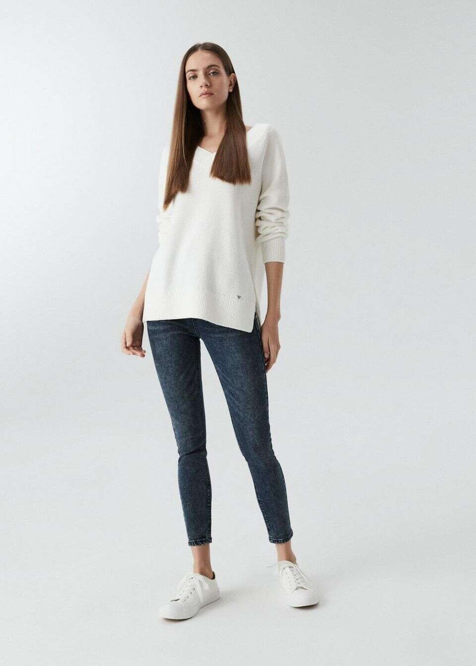 Jeansy skinny eco z dodatkiem recyklingowanego poliestru