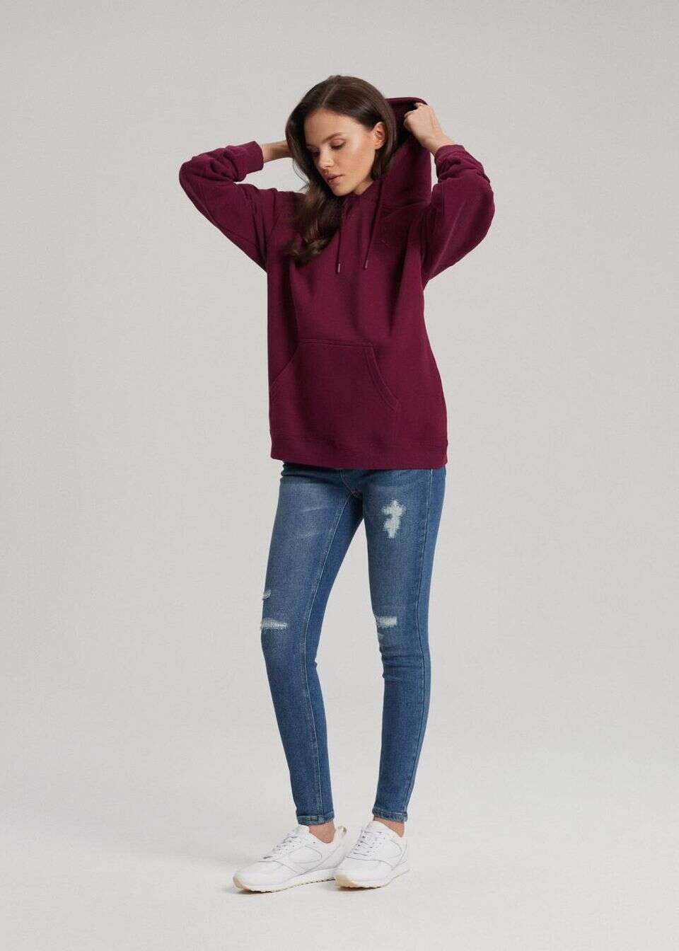 Jeansy skinny z wyraźnym efektem sprania