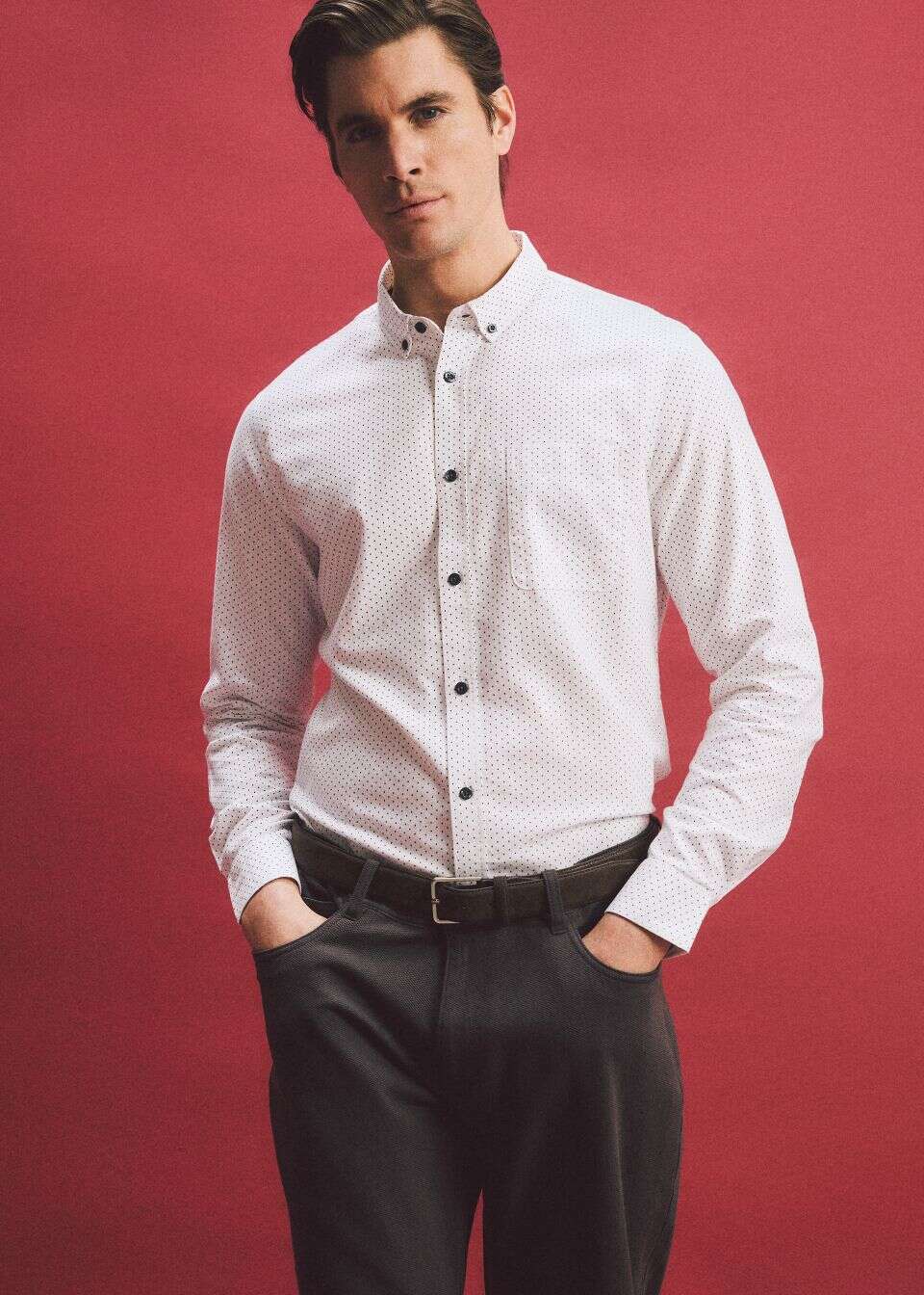 Elegancka koszula męska o dopasowanym kroju