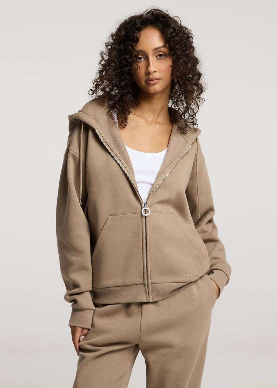 Rozpinana bluza dresowa z kapturem