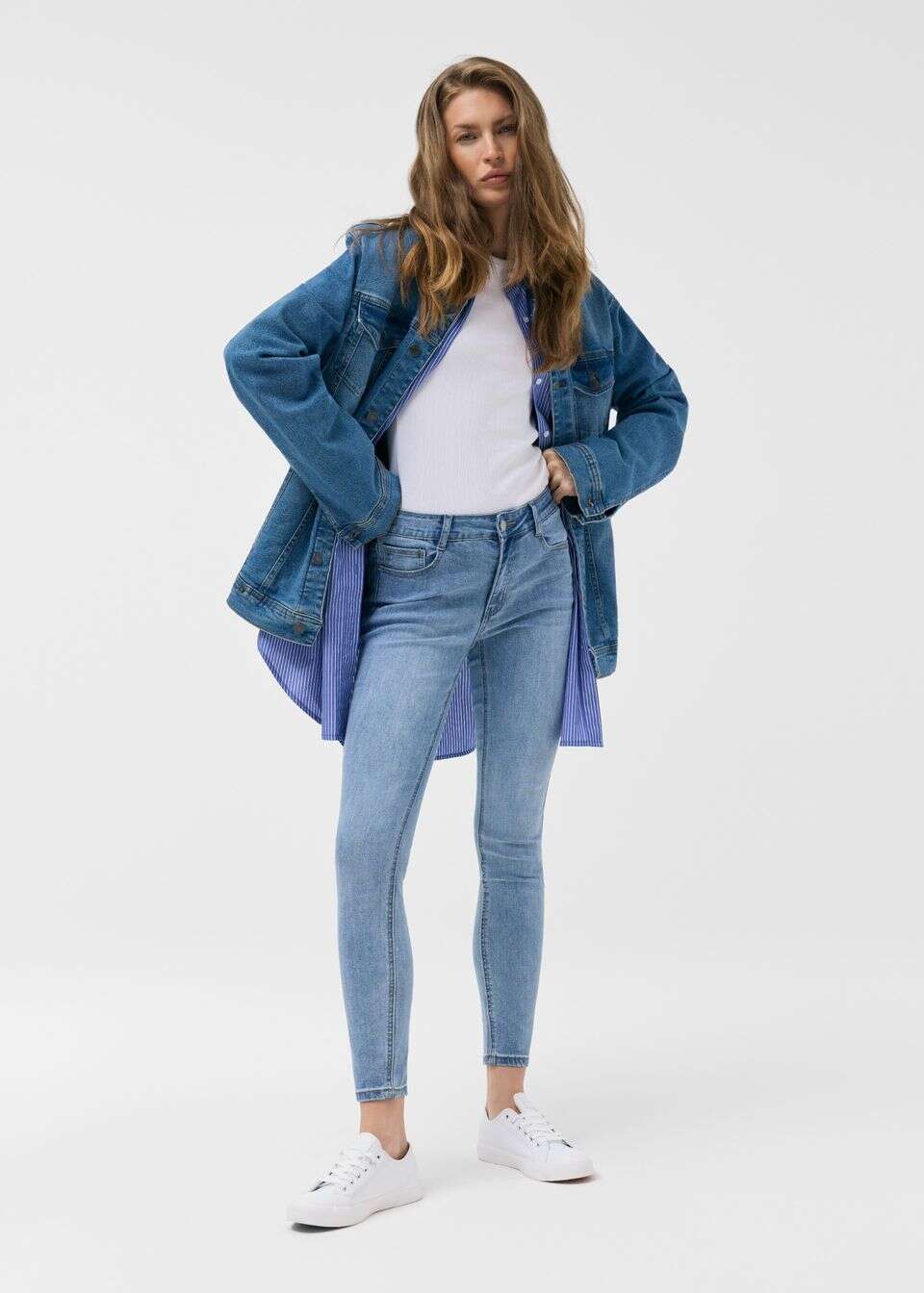 Jeansy damskie slim fit