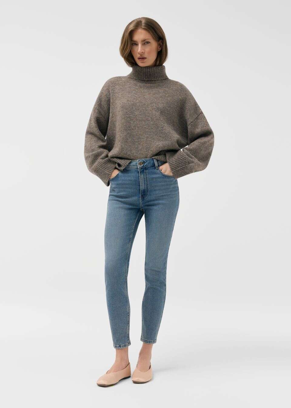 Jeansy damskie slim fit