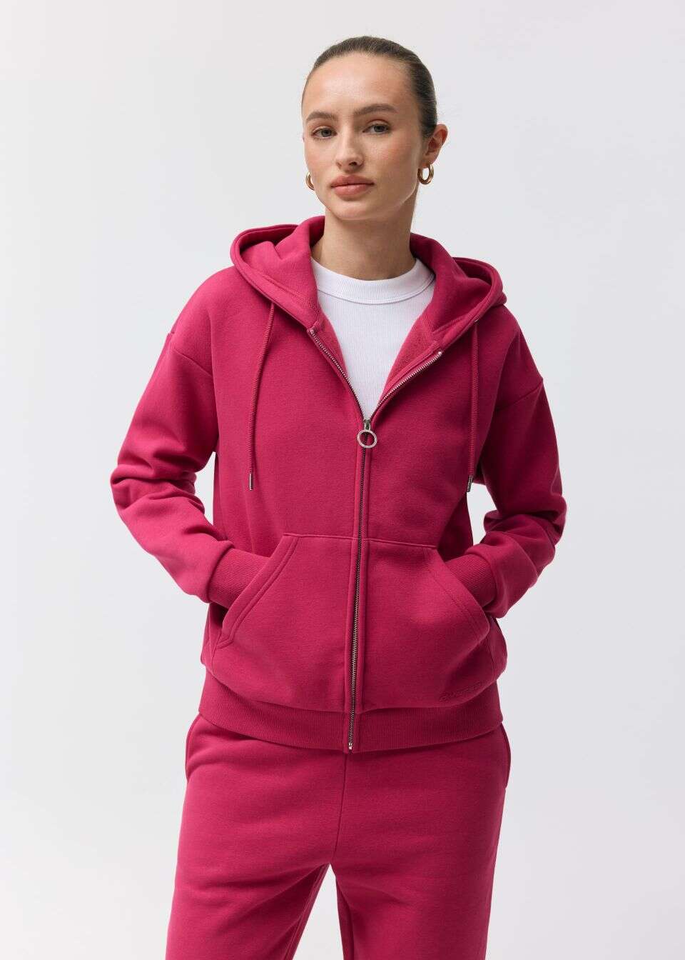 Rozpinana bluza damska z kapturem
