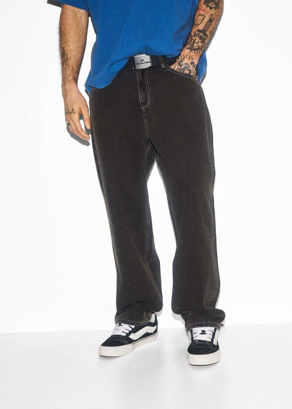 Spodnie jeansowe baggy fit