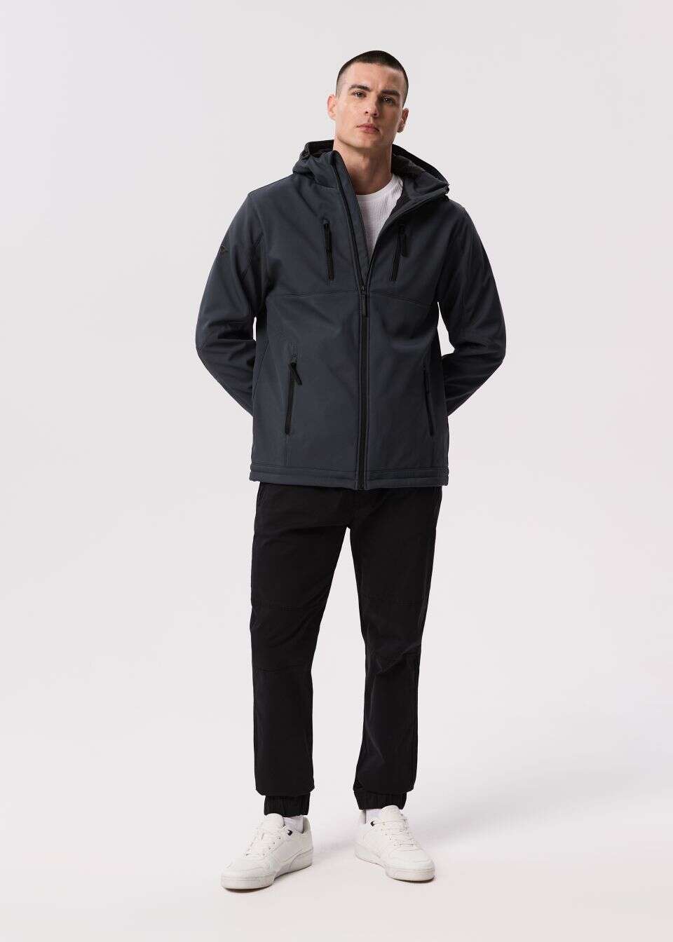 kurtka softshell wiatroodporna membrana 8000 męska