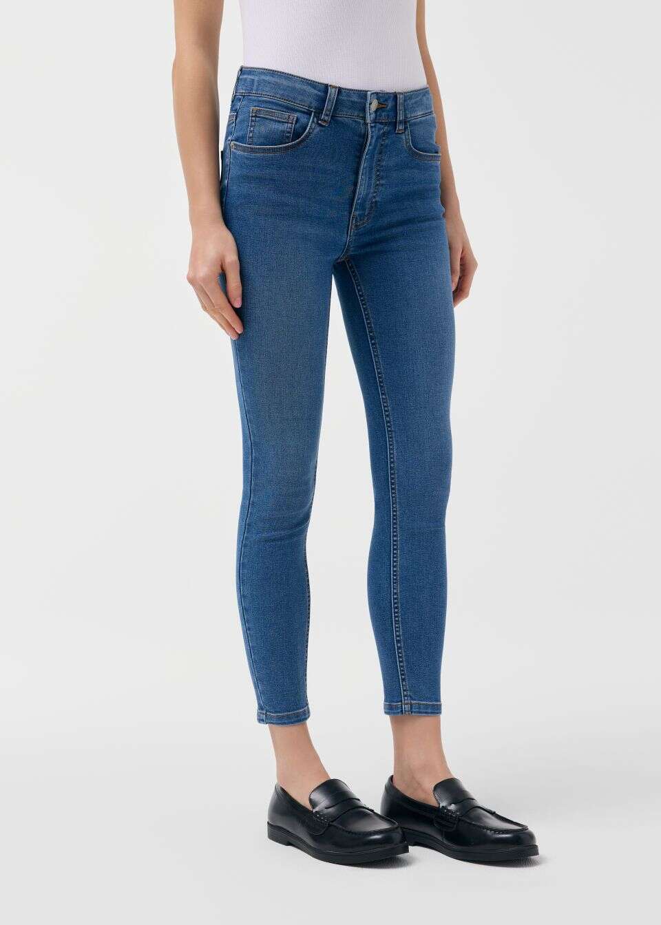 Jeansy damskie slim fit