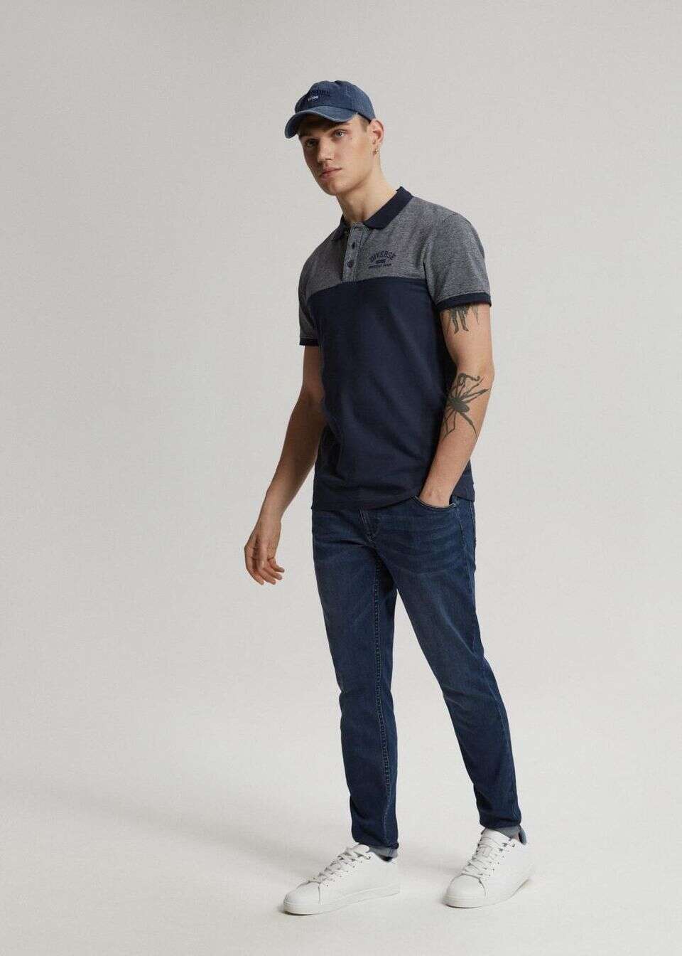 Koszulka polo z panelem