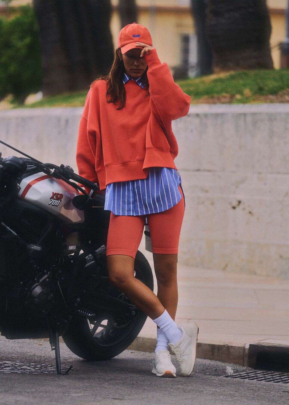 Luźna koszula damska w paski