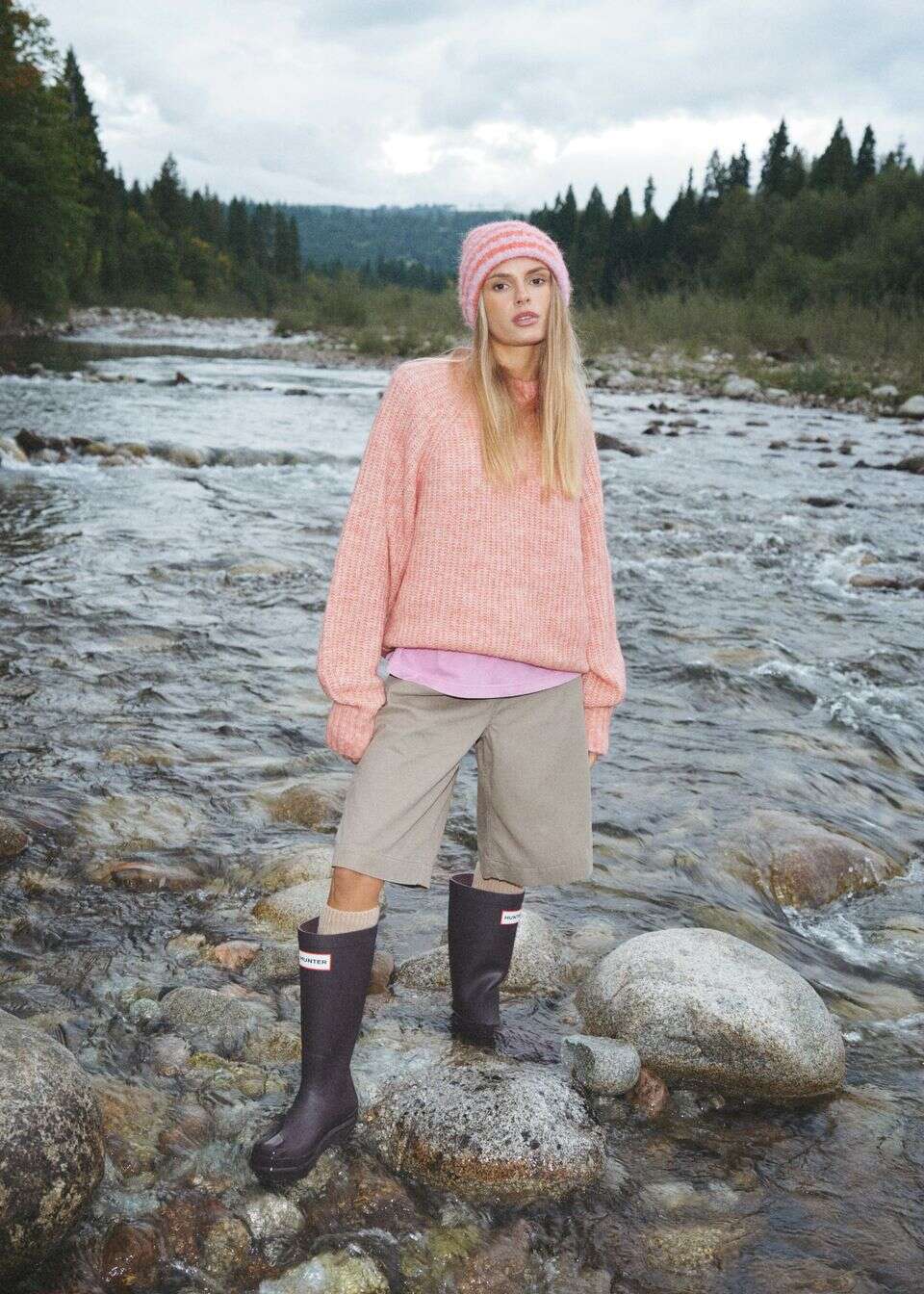 Sweter reglanowy z domieszką wełny i moheru
