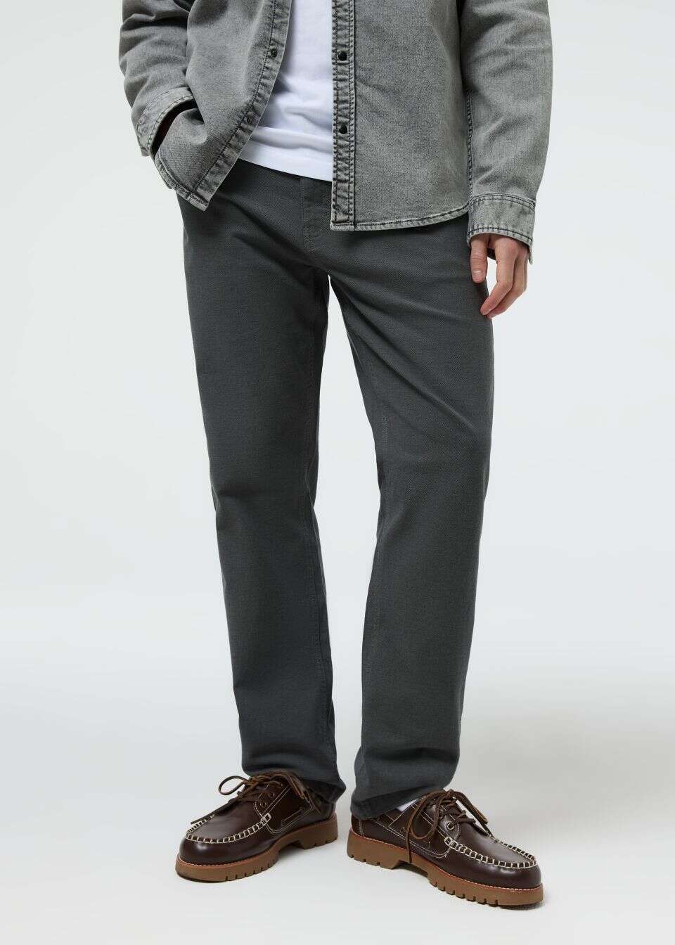 Bawełniane spodnie męskie slim fit