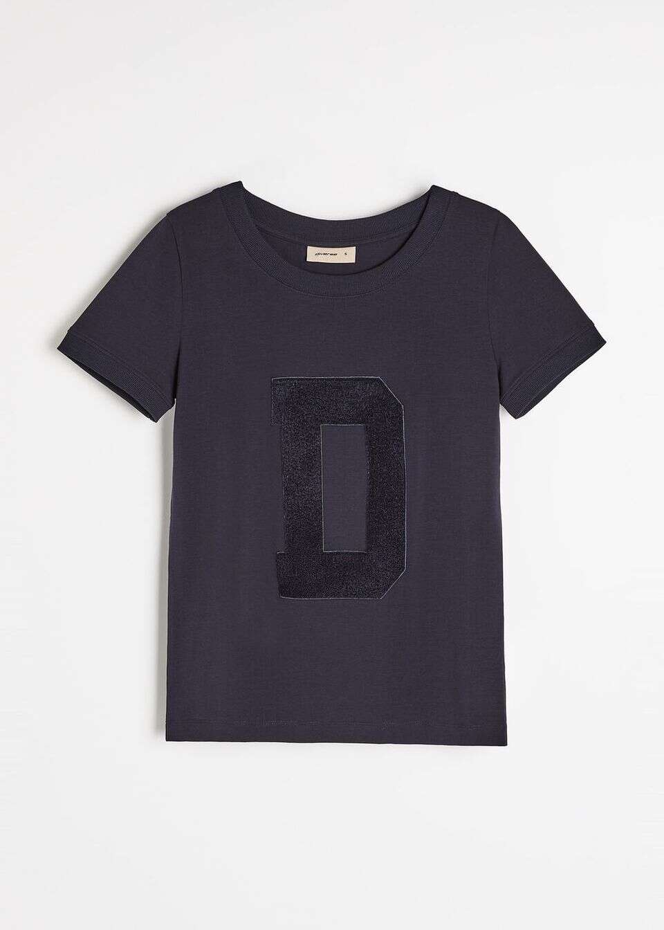 Bawełniany T-shirt damski z aplikacją na przodzie