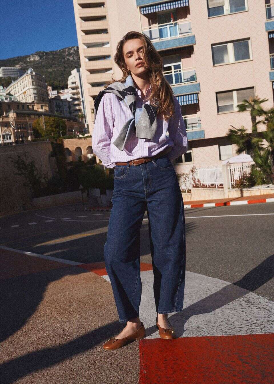 Jeansy damskie carrot leg