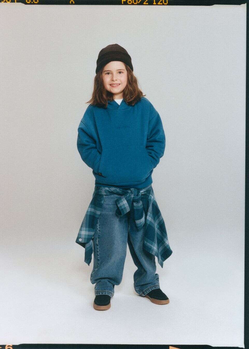 Luźna bluza z kapturem dziecięca
