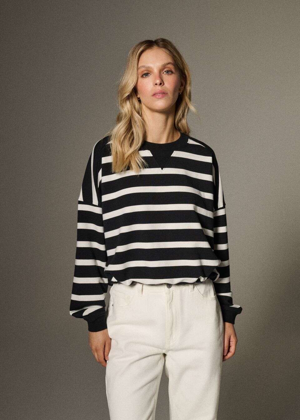 Bluza bawełniana z wiązaniem
