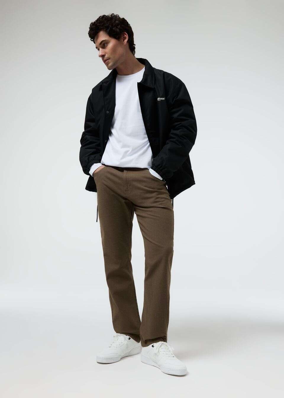 Bawełniane spodnie męskie slim fit